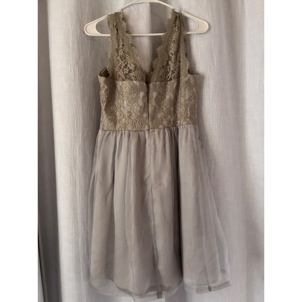 Anthropologie BHLDN McGinn Claudine Gray Dress size 4 - Picture 5 of 11